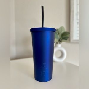 NWT Starbucks Reserve Matte Cobalt Royal Blue Soft Touch SS Tumbler